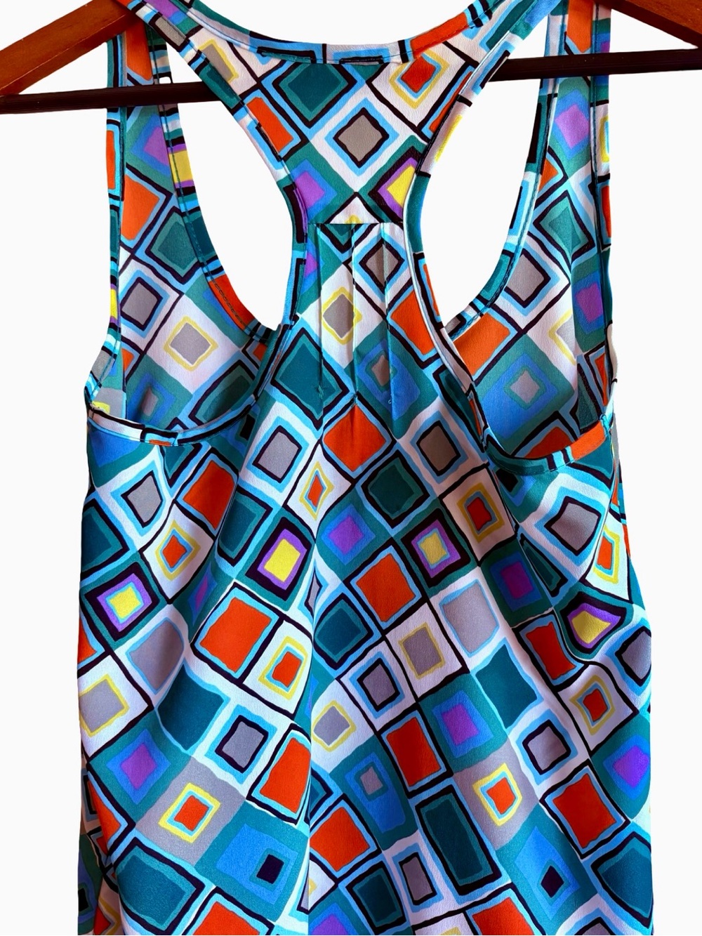 Gabriella Rocha Multi Color Boho Geometric Pocket Tank Top Small - Picture 16 of 16